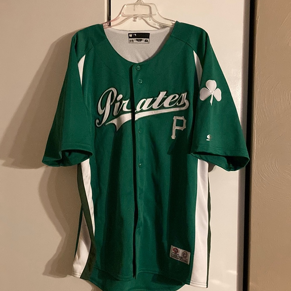 Pittsburgh Pirates Official St.Patty’s Day Jersey Size XL